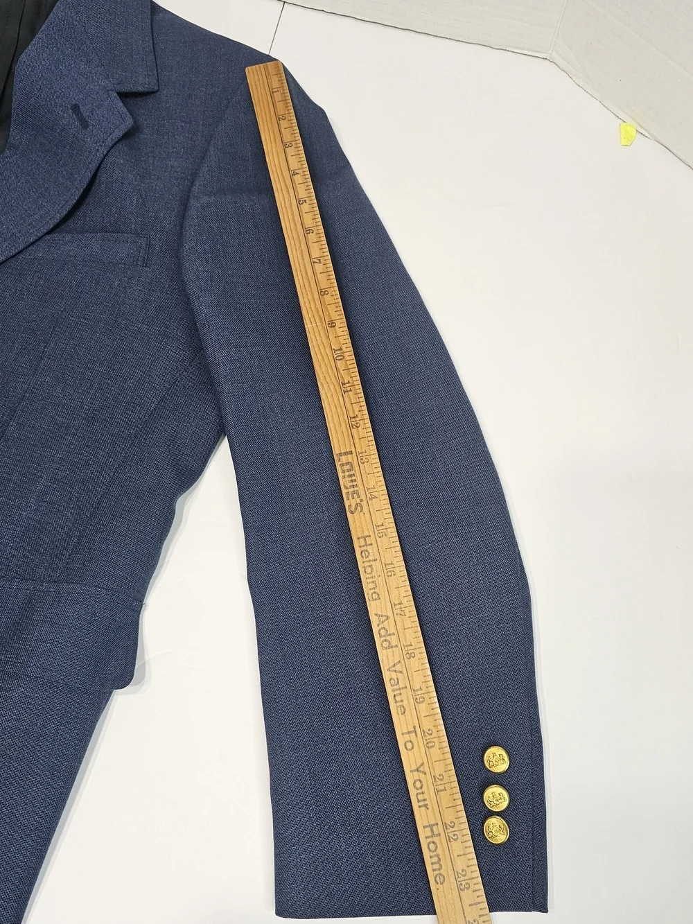 STAFFORD Navy Blue Men's Two-Button Blazer